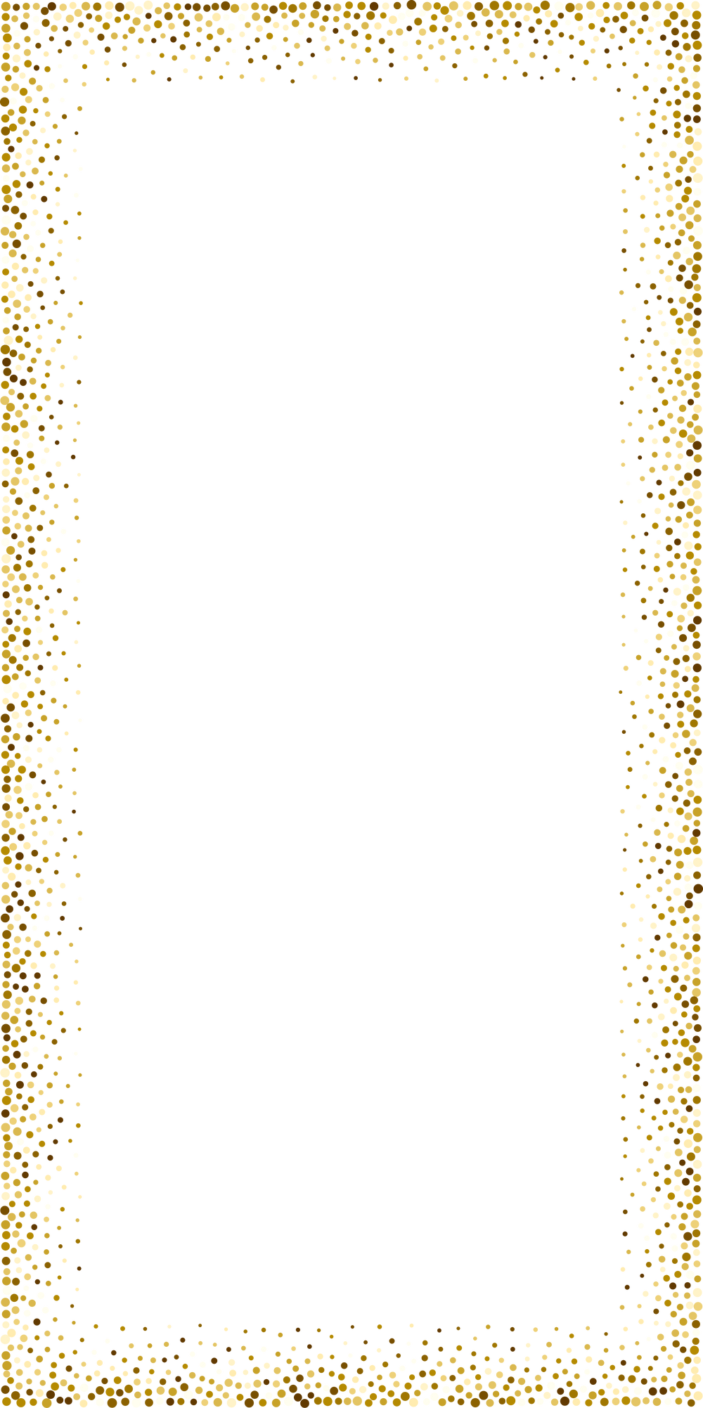 Gold Confetti Border